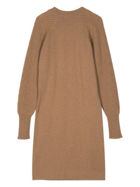 Robe longue en tricot Chanel Pre-owned marron