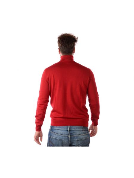 Jersey cuello alto de punto Emporio Armani rojo