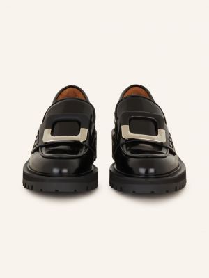 Loafers na platformie Billi Bi czarne