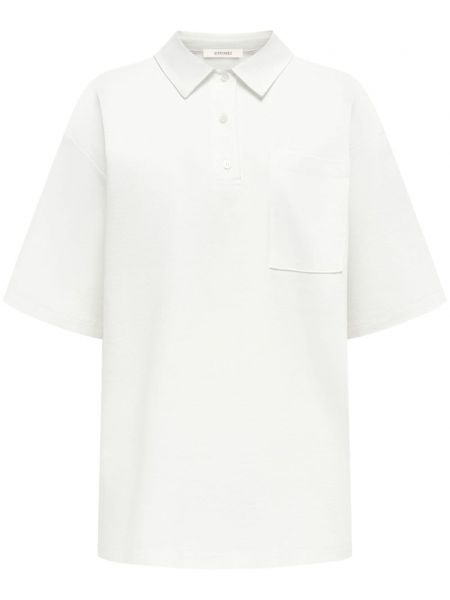 Medvilninis polo marškinėliai su kišenėmis 12 Storeez balta
