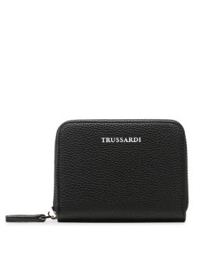 Πορτοφόλι με φερμουάρ Trussardi μαύρο
