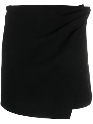 Křišťálové asymetrické mini sukně Simkhai černé