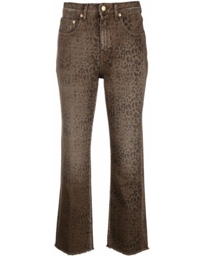 Straight jeans mit print mit leopardenmuster Golden Goose