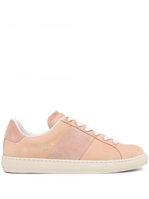 Blonder lær snøring sneakers Paul Smith rosa