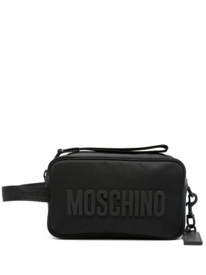 Чанта с принт Moschino черно