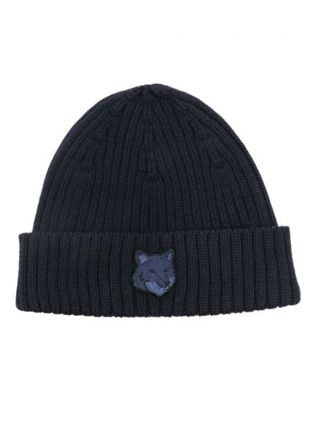 Mütze Maison Kitsuné blau