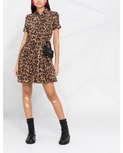 Vestido camisero leopardo Dsquared2
