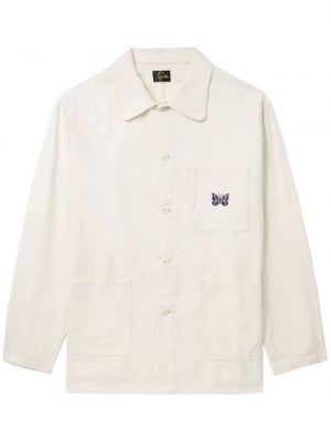 Košile s výšivkou Needles bílá