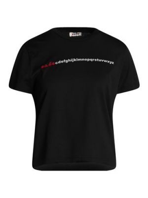 T-shirt di cotone A.b. nero
