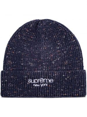 Woll mütze Supreme blau