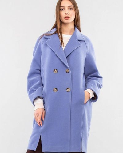 Пальто Maxa, блакитне
