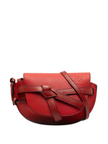Δερμάτινη τσάντα χιαστί Loewe Pre-owned κόκκινο