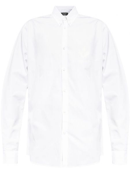 Pamučna dugačka košulja Dsquared2 bijela