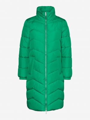 Prošívaný zimní kabát Vero Moda zelený
