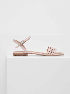 Kožené sandály Answear Lab růžové