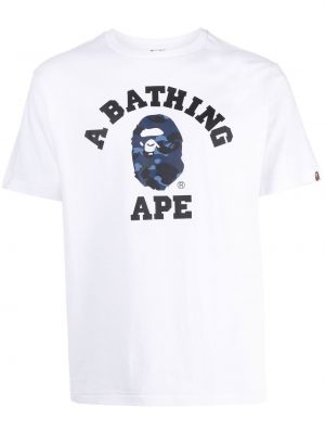 Trykt t-skjorte A Bathing Ape® hvit