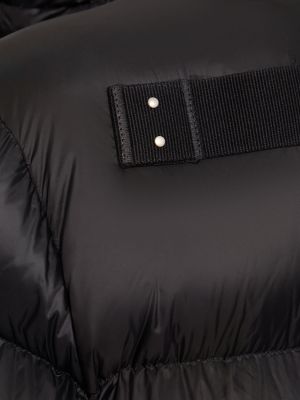 Páperová bunda s kapucňou Rick Owens čierna