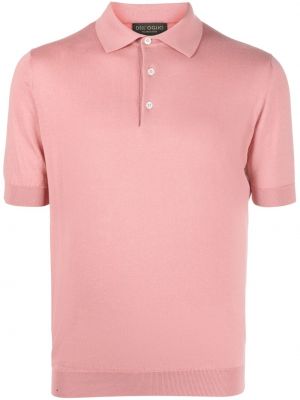 Поло тениска с копчета Dell'oglio розово