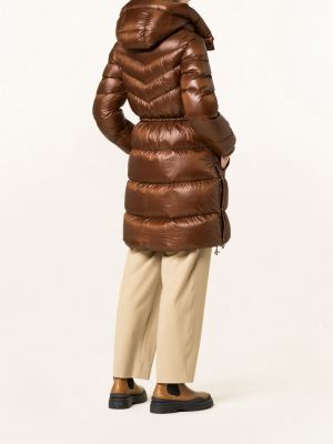 Płaszcz z kapturem Woolrich brązowy