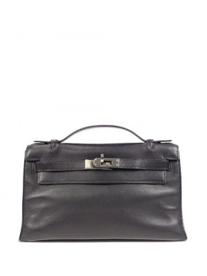 Pisemska torbica Hermès črna
