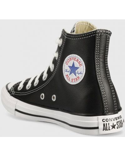 Pantofi din piele Converse negru