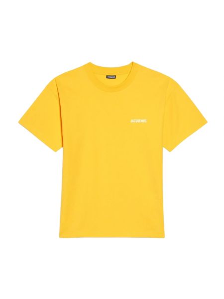 Koszulka z nadrukiem Jacquemus żółta