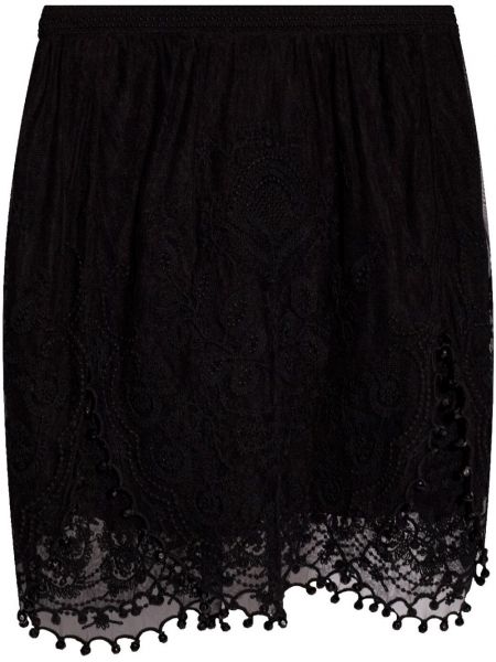 Φούστα mini με δαντέλα Isabel Marant μαύρο