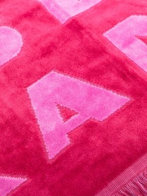 Szlafrok z nadrukiem Isabel Marant różowy