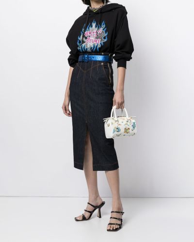 Sudadera con capucha con estampado Versace Jeans Couture negro