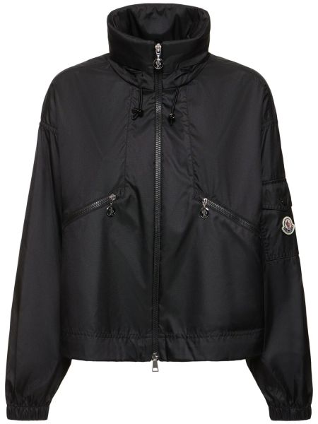 Chaqueta corta de nailon Moncler negro