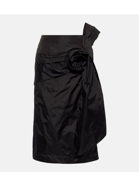 Черная юбка-карандаш с аппликацией Simone Rocha