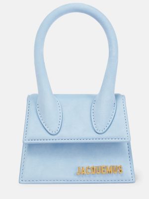 Δερμάτινη τσάντα shopper Jacquemus μπλε