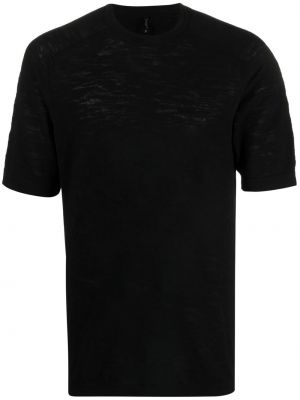 Marškinėliai su nubrozdinimais Transit juoda