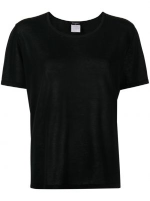 T-shirt di cotone Chanel Pre-owned nero