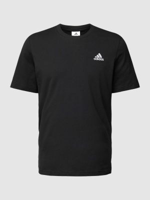 Czarna koszulka z nadrukiem Adidas Sportswear