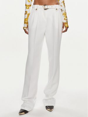 Панталон slim Versace Jeans Couture бяло