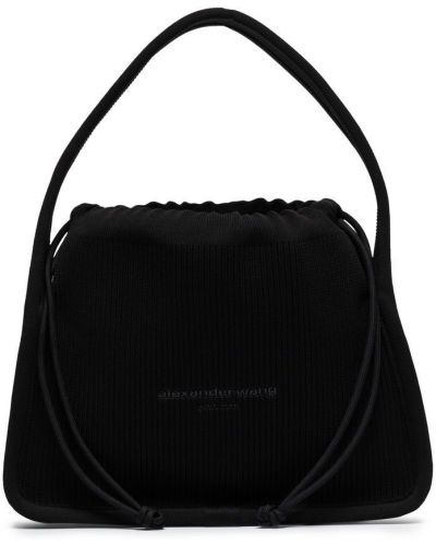 Плетени шопинг чанта Alexander Wang черно