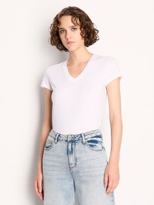 Camiseta slim fit Armani Exchange blanco