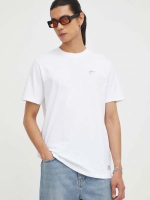 Памучна тениска с дълъг ръкав Mercer Amsterdam бяло