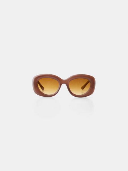 Brązowe okulary przeciwsłoneczne Bershka
