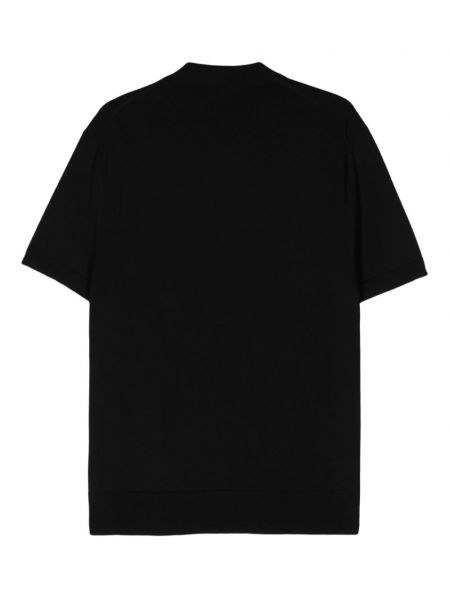 Siuvinėtas polo marškinėliai Neil Barrett juoda
