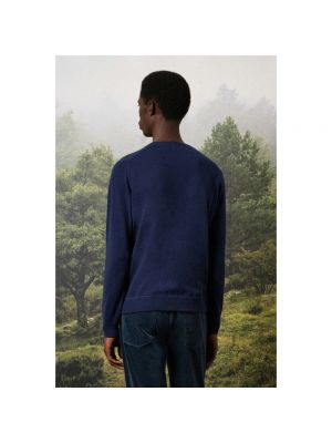 Suéter de cachemir de tejido jacquard Massimo Alba azul