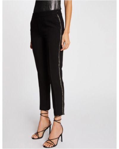 Morgan Szövet nadrág 212-PVELTA.F Fekete Slim Fit