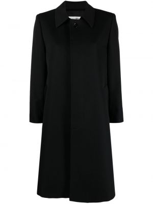 Gyapjú kabát Mm6 Maison Margiela fekete