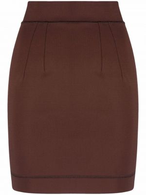 Puzdrová sukňa Dolce & Gabbana hnedá