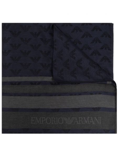 Jakardi huivi Emporio Armani sininen