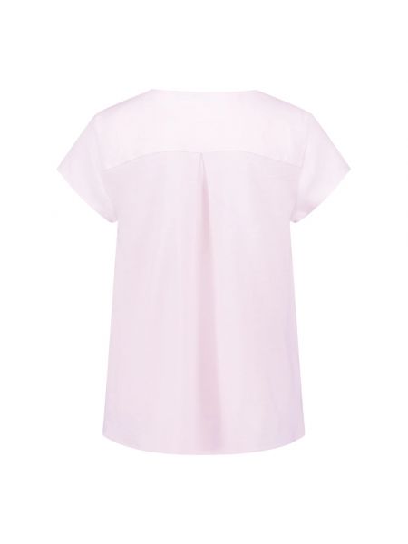 Bluse mit v-ausschnitt Cartoon pink