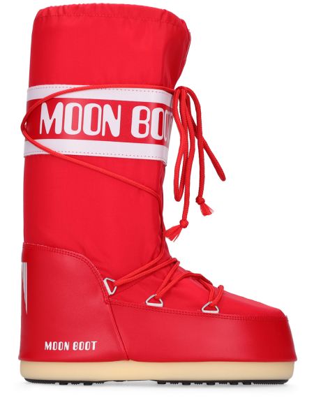 Botas de nailon Moon Boot rojo