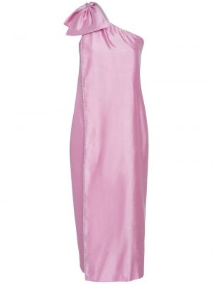 Миди рокля с панделка Markarian розово