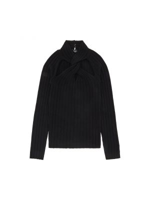 Трикотажный свитер Versace черный